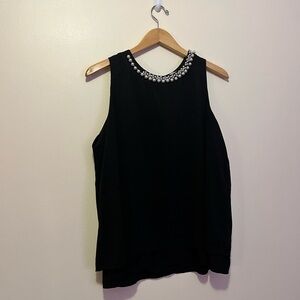 Calvin Klein Black Top with Pearl Details